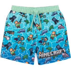 Vanilla Underground Minecraft Boys Blue Creeper Swim Shorts - 11-12 Years Vanilla Underground Minecraft Boys Blue Creeper Swim Shorts - 11-12 Years
