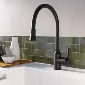 Enza - Evelyn - Matt Black - Kitchen Sink Mixer Tap Enza - Evelyn - Matt Black - Kitchen Sink Mixer Tap