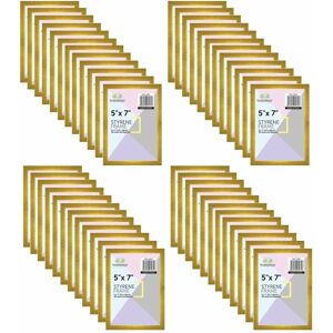 Plg 96 Gold 5x7 Styrene Photo Frame With Stand Wall Art Hang Freestanding Plg 96 Gold 5x7 Styrene Photo Frame With Stand Wall Art Hang Freestanding