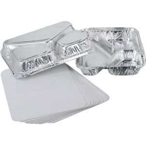 Plg Aluminium Foil Containers - 3 Compartments, Lids, Catering Plg Aluminium Foil Containers - 3 Compartments, Lids, Catering