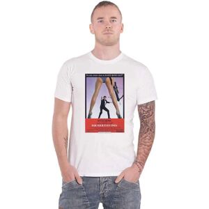 James Bond 007 Unisex Vit T-Shirt - For Your Eyes Poster James Bond 007 Unisex Vit T-Shirt - For Your Eyes Poster
