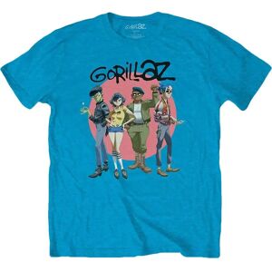 Gorillaz unisex T-shirt - Grupp Cirkel Uppgång - T-shirt Gorillaz unisex T-shirt - Grupp Cirkel Uppgång - T-shirt