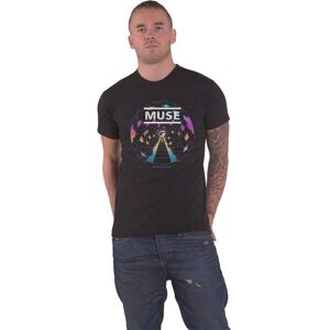 T-Shirt Noir Resistance Moon de Muse - Logo Officiel Unisexe - Publicité T-Shirt Noir Resistance Moon de Muse - Logo Officiel Unisexe - Publicité