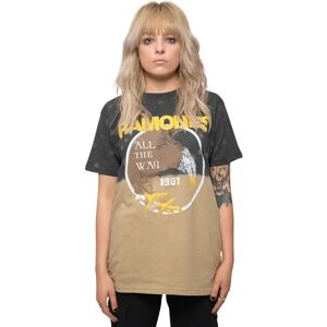 Ramones All The Way Dip-Dye Svart T-shirt - T-shirt Ramones All The Way Dip-Dye Svart T-shirt - T-shirt