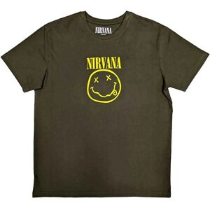 Nirvana Grön Unisex Grunge Smile T-shirt - T-shirt Nirvana Grön Unisex Grunge Smile T-shirt - T-shirt