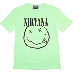 Nirvana Unisex Green Smiley T-shirt - T-shirt Nirvana Unisex Green Smiley T-shirt - T-shirt