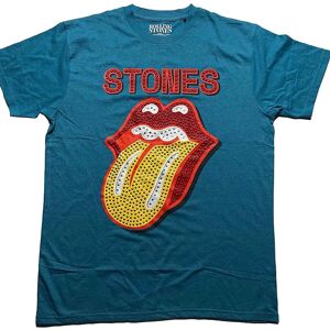 The Rolling Stones Dia Tongue Blue - T-Shirt The Rolling Stones Dia Tongue Blue - T-Shirt