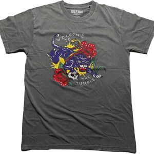Guns N' Roses Grey Diamante Unisex T-Shirt - Welcome To The Jungle Guns N' Roses Grey Diamante Unisex T-Shirt - Welcome To The Jungle