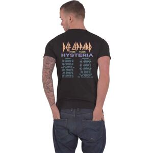 Def Leppard Hysteria '88 Tour Black T-Shirt - Music Def Leppard Hysteria '88 Tour Black T-Shirt - Music