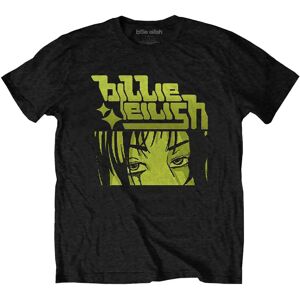 Billie Eilish Unisex Svart Anime Logo T-shirt - T-shirt Billie Eilish Unisex Svart Anime Logo T-shirt - T-shirt