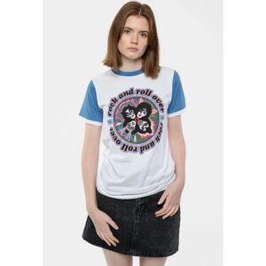 KISS Rock and Roll Over Ringer T-Shirt Vit S - T-shirt KISS Rock and Roll Over Ringer T-Shirt Vit S - T-shirt