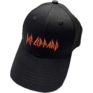 Casquette en Coton Noir Officielle Def Leppard - Unisexe Logo - Publicité Casquette en Coton Noir Officielle Def Leppard - Unisexe Logo - Publicité