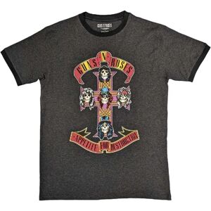 Guns N' Roses Appetite for Destruction Charcoal Grey Ringer T-Shirt Guns N' Roses Appetite for Destruction Charcoal Grey Ringer T-Shirt