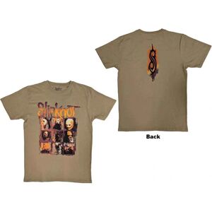 Slipknot The End So Far Grid Photos Brown T-Shirt - T-Shirt Slipknot The End So Far Grid Photos Brown T-Shirt - T-Shirt