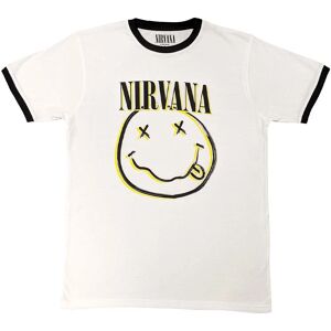 Nirvana Double Smile Ringer T-Shirt - T-Shirt Nirvana Double Smile Ringer T-Shirt - T-Shirt