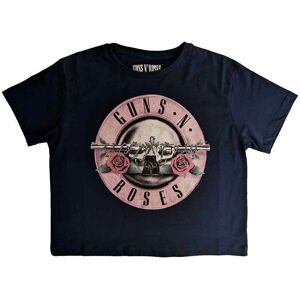 Guns N' Roses Navy Logo Crop Top - Ladies T-Shirt Guns N' Roses Navy Logo Crop Top - Ladies T-Shirt