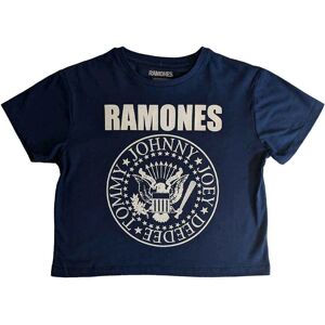 Ramones Presidialmärke Crop Top - Dam T-Shirt Kungsblå Ramones Presidialmärke Crop Top - Dam T-Shirt Kungsblå