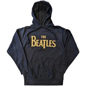 The Beatles Navy Blue Gold Drop T Logo Hoodie - Unisex Hoodie The Beatles Navy Blue Gold Drop T Logo Hoodie - Unisex Hoodie
