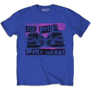 The Sex Pistols Kids Pretty Vacant Coaches Blue Large - T-shirt The Sex Pistols Kids Pretty Vacant Coaches Blue Large - T-shirt