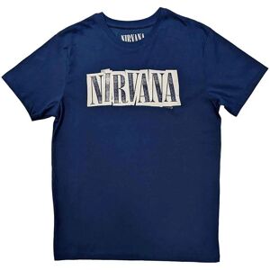 Nirvana unisex blå XXL box logo T-shirt Nirvana unisex blå XXL box logo T-shirt