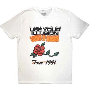 Guns N' Roses White Use Your Illusion Tour 1991 T-Shirt Guns N' Roses White Use Your Illusion Tour 1991 T-Shirt