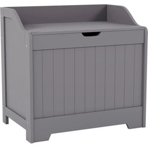 Home Laundry Grey Cabinet - Bathroom Storage & Basket Home Laundry Grey Cabinet - Bathroom Storage & Basket
