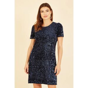 Mela London Navy Sequin Tunic Dress - Size 18 UK Mela London Navy Sequin Tunic Dress - Size 18 UK