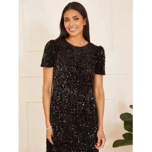 Mela London Black Sequin Tunic Dress - Size 10 UK Mela London Black Sequin Tunic Dress - Size 10 UK