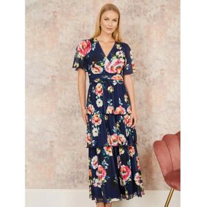 Yumi Maxi Dress - Floral Mesh Tiered - Maxikleid Yumi Maxi Dress - Floral Mesh Tiered - Maxikleid