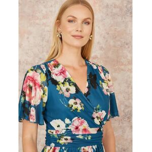 Yumi Floral Mesh Tiered Maxi Dress - Max Dress Yumi Floral Mesh Tiered Maxi Dress - Max Dress