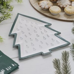 Assiettes en papier en forme de sapin de Noël Ginger Ray - Vaisselle festive verte x8 - Publicité Assiettes en papier en forme de sapin de Noël Ginger Ray - Vaisselle festive verte x8 - Publicité