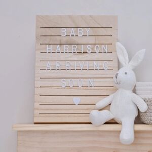 Ginger Ray Tavola di Lettere in Legno - Bebè Naturale - Pannello di Lettere - Decorazione Cameretta - 170 Lettere Ginger Ray Tavola di Lettere in Legno - Bebè Naturale - Pannello di Lettere - Decorazione Cameretta - 170 Lettere