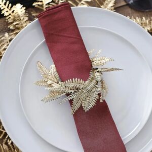 Ginger Ray - Golden Fern Napkin Ring - Gold - 8cm - Anneaux de serviette - Publicité Ginger Ray - Golden Fern Napkin Ring - Gold - 8cm - Anneaux de serviette - Publicité