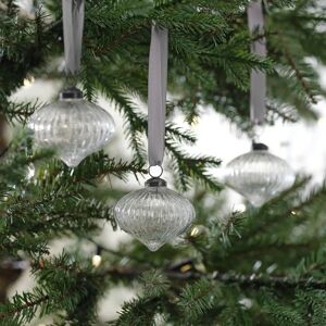 Ginger Ray 3 Tropfenförmige Glaskugeln - Weihnachtsbaumdekoration Ginger Ray 3 Tropfenförmige Glaskugeln - Weihnachtsbaumdekoration