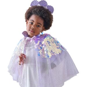 Ginger Ray Mermaid Cape for Kids Deluxe Size 98-122 - Cape Ginger Ray Mermaid Cape for Kids Deluxe Size 98-122 - Cape
