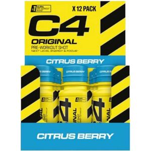 Cellucor C4 Original Energy Shot - Saveur Baies Citronnées - Pack de 12 - Publicité Cellucor C4 Original Energy Shot - Saveur Baies Citronnées - Pack de 12 - Publicité