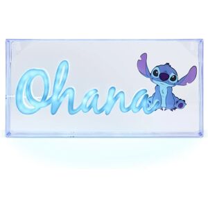 Paladone Disney Stitch Ohana Neon LED Lampe - 15.5x30.5cm - Blå Paladone Disney Stitch Ohana Neon LED Lampe - 15.5x30.5cm - Blå