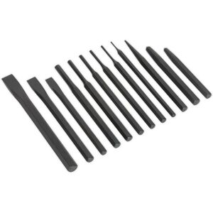 Loops 12 Piece Punch & Chisel Set - Hardened & Tempered - Tool Loops 12 Piece Punch & Chisel Set - Hardened & Tempered - Tool