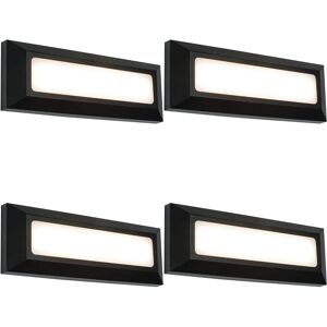 Loops - 4 Pack Outdoor IP65 Pathway Light - Black - 3W - Warm White - pathway light Loops - 4 Pack Outdoor IP65 Pathway Light - Black - 3W - Warm White - pathway light