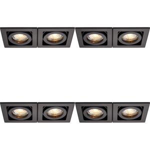 Loops - Twin Recessed Boxed Downlight - Matt Black - Downlight Loops - Twin Recessed Boxed Downlight - Matt Black - Downlight