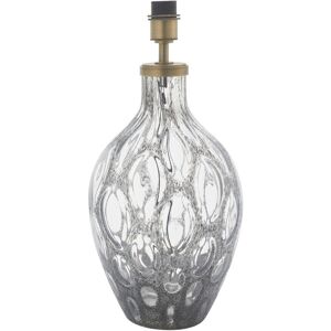 Loops Large Charcoal Tinted Glass Table Lamp - Antique Brass Metalwork - Table Lamp Loops Large Charcoal Tinted Glass Table Lamp - Antique Brass Metalwork - Table Lamp