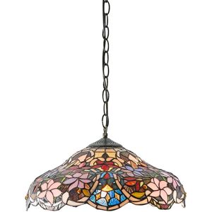 Tiffany Glass Pendant Light - Adjustable Drop - Indoor Ceiling Light Tiffany Glass Pendant Light - Adjustable Drop - Indoor Ceiling Light
