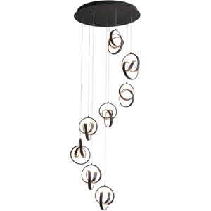 Loops - 8 Light Ceiling Pendant - Textured Matt Black - Pendant light Loops - 8 Light Ceiling Pendant - Textured Matt Black - Pendant light