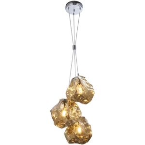 Loops Metallic Bronze 3 Light Ceiling Pendant - Ceiling Pendant Light Loops Metallic Bronze 3 Light Ceiling Pendant - Ceiling Pendant Light