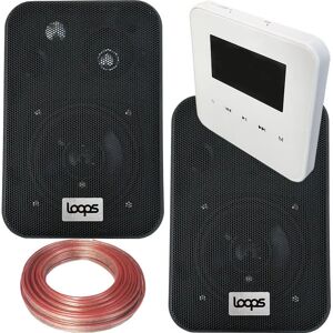 Loops 100W WiFi & Bluetooth Wall Mounted Amplifier & 2x 70W Wall Speakers System Loops 100W WiFi & Bluetooth Wall Mounted Amplifier & 2x 70W Wall Speakers System