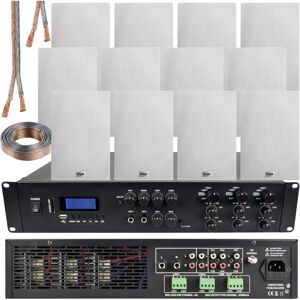 Loops 1650W Bluetooth Sound System & 12x 140W In Wall Speakers - 6 Zone Multi Room Amp Loops 1650W Bluetooth Sound System & 12x 140W In Wall Speakers - 6 Zone Multi Room Amp