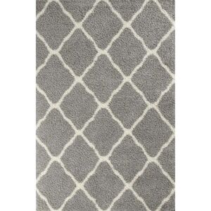 THE RUGS - Myshaggy Collection Moroccan Design - Grey - Rug THE RUGS - Myshaggy Collection Moroccan Design - Grey - Rug