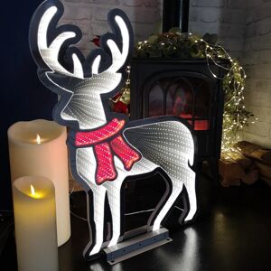 Samuel Alexander 60cm White LED Standing Reindeer - Christmas Decoration Samuel Alexander 60cm White LED Standing Reindeer - Christmas Decoration