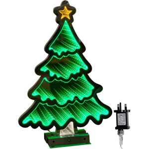 Samuel Alexander 40cm Infinity Standing Christmas Tree - Christmas Tree, Green LEDs, Metal Base Samuel Alexander 40cm Infinity Standing Christmas Tree - Christmas Tree, Green LEDs, Metal Base