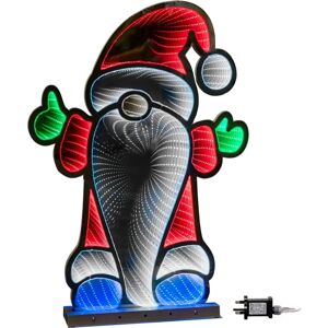 Samuel Alexander 60cm Infinity Christmas Santa on Metal Base with Multi-Coloured LEDs - Christmas Decor Samuel Alexander 60cm Infinity Christmas Santa on Metal Base with Multi-Coloured LEDs - Christmas Decor